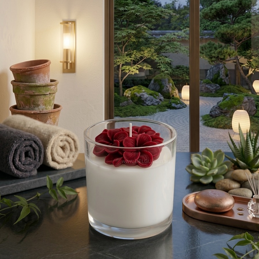 Cute 3 Flowers - Hand Poured Container Candle