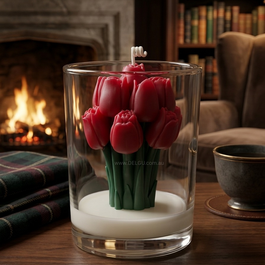 Tulip Bouquet - Hand Poured Container Candle