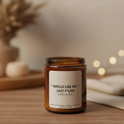 The Storyteller - Hand Poured Amber Container Candle with a Personalised Message Label