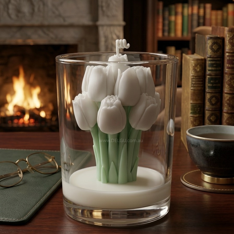 Tulip Bouquet - Hand Poured Container Candle