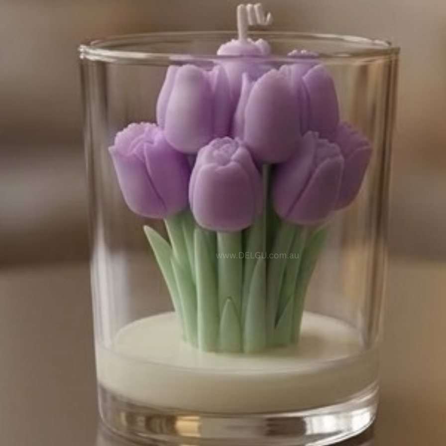 Tulip Bouquet - Hand Poured Container Candle